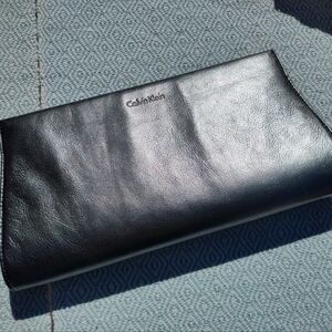 RARE Calvin Klein Hematite shimmer clutch nwt $128MSRP